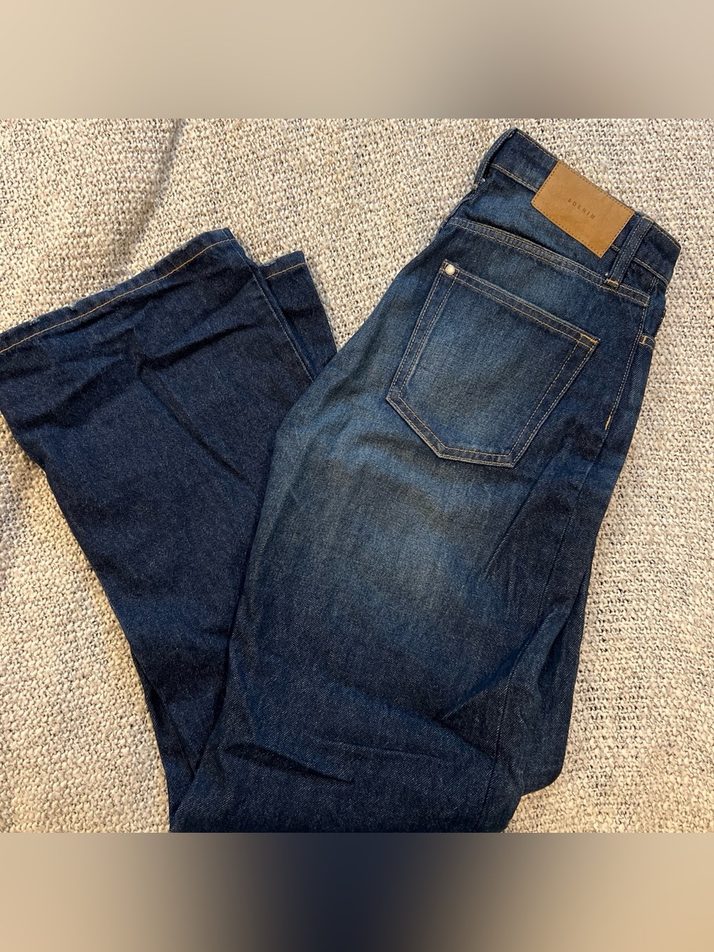 H&M Women's Dark Blue High-Rise Jeans